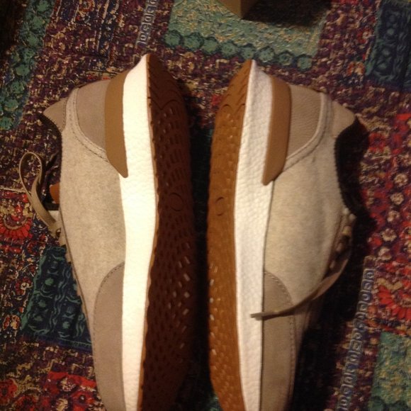 Gentle Souls Men's Laurence Jogger Tan Leather & Wool Sneakers -11.5M-New in Box - Picture 5 of 11